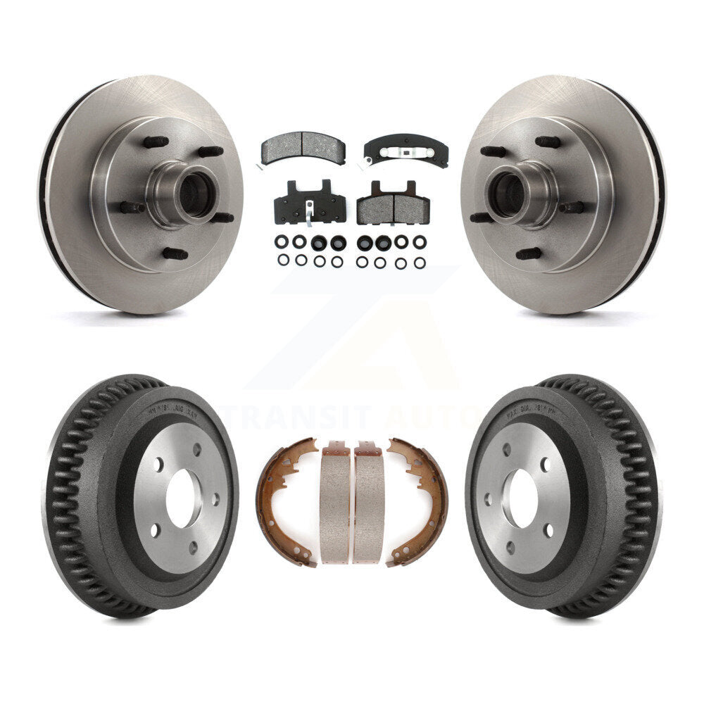 [Avant + Arrière] Kit de Disque et plaquette (semi-métallique) de frein pour 1994-1999 Dodge Ram 1500 RWD K8S-103491