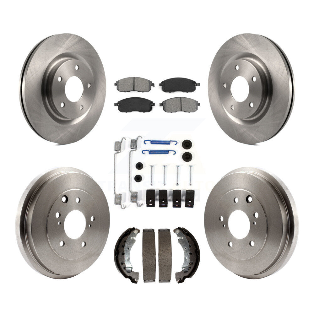 [Avant + Arrière] Kit de Disque et plaquette (semi-métallique) de frein pour 2017-2019 Nissan Sentra Turbocharged K8S-103495