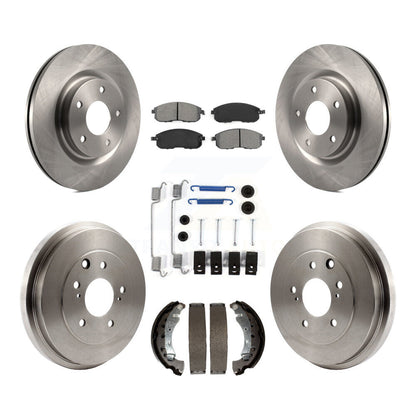 [Avant + Arrière] Kit de Disque et plaquette (semi-métallique) de frein pour 2017-2019 Nissan Sentra Turbocharged K8S-103495