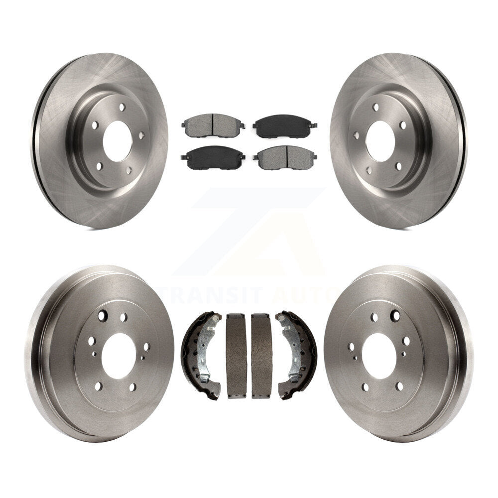 [Avant + Arrière] Kit de Disque et plaquette (semi-métallique) de frein pour 2017-2019 Nissan Sentra Turbocharged K8S-103498