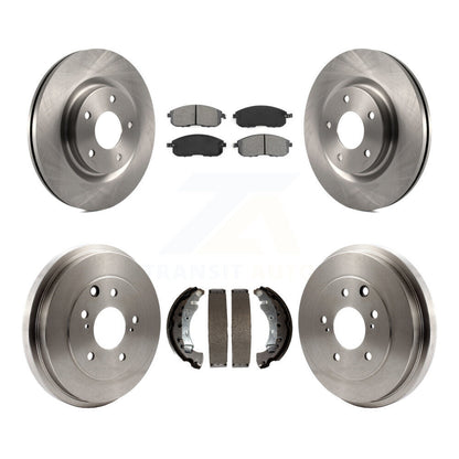 [Avant + Arrière] Kit de Disque et plaquette (semi-métallique) de frein pour 2017-2019 Nissan Sentra Turbocharged K8S-103498