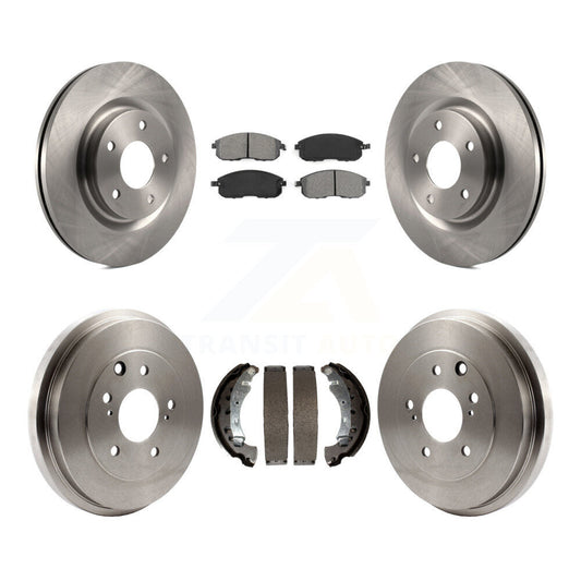 [Avant + Arrière] Kit de Disque et plaquette (semi-métallique) de frein pour 2017-2019 Nissan Sentra Turbocharged K8S-103498