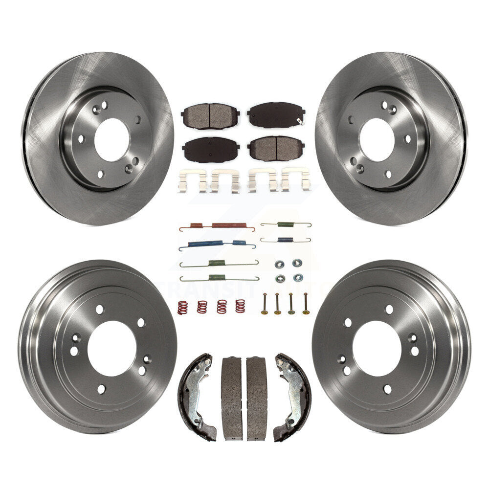 [Avant + Arrière] Kit de Disque et plaquette (semi-métallique) de frein pour 2009 Hyundai Elantra Touring K8S-103499