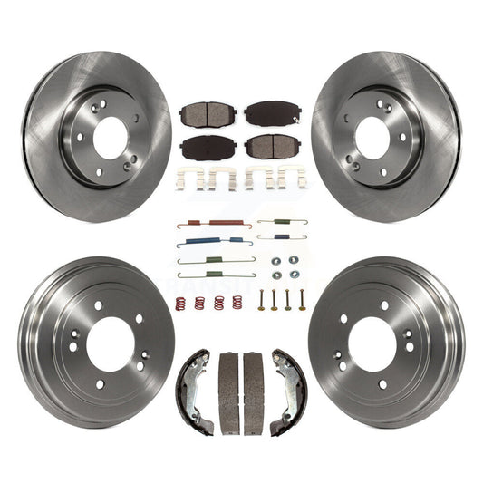 [Avant + Arrière] Kit de Disque et plaquette (semi-métallique) de frein pour 2009 Hyundai Elantra Touring K8S-103499