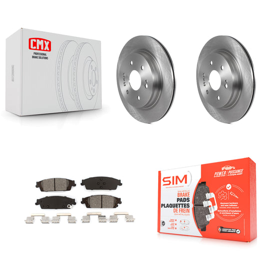 [Arrière] Kit de Disque et plaquette (semi-métallique) de frein pour 2019 Chevrolet Silverado 1500 LD GMC Sierra Limited avec Electric Parking K8S-103502