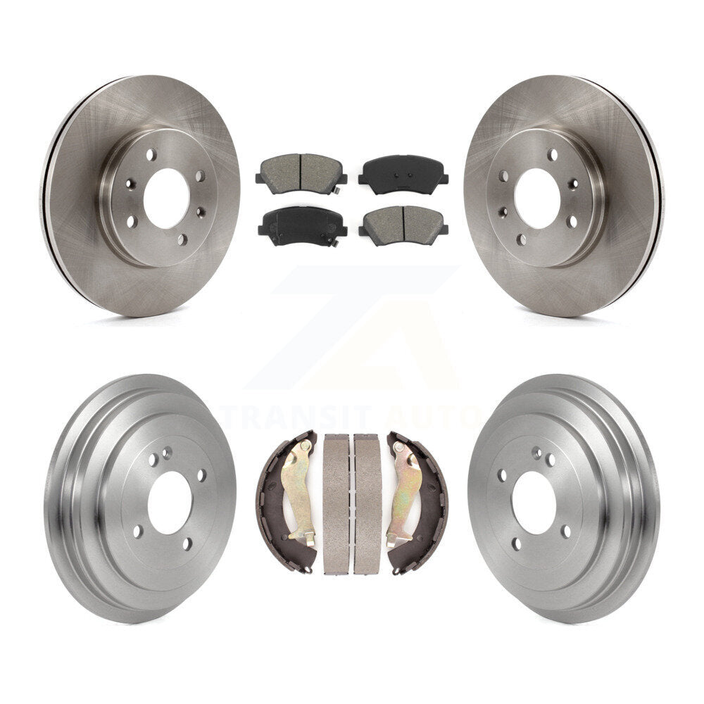 [Avant + Arrière] Kit de Disque et plaquette (semi-métallique) de frein pour 2012-2017 Hyundai Accent K8S-103509
