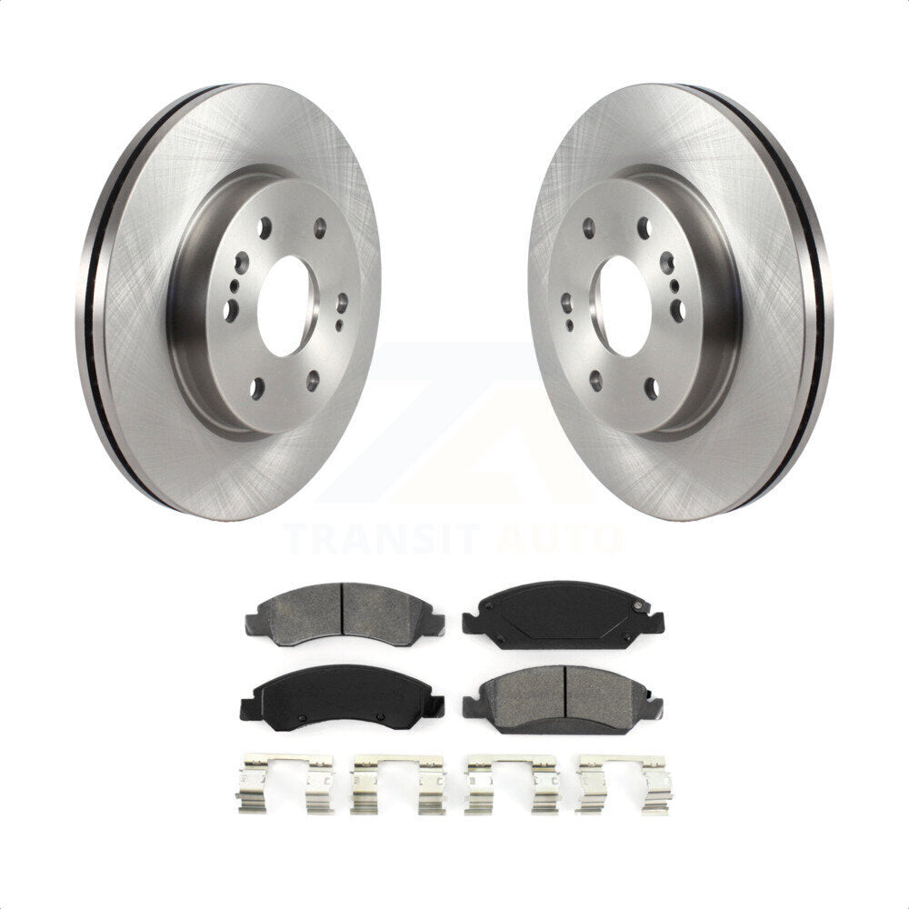 [Avant] Kit de Disque et plaquette (semi-métallique) de frein pour 2019 Chevrolet Silverado 1500 LD avec 4 Piston Caliper K8S-103510 par Transit Auto