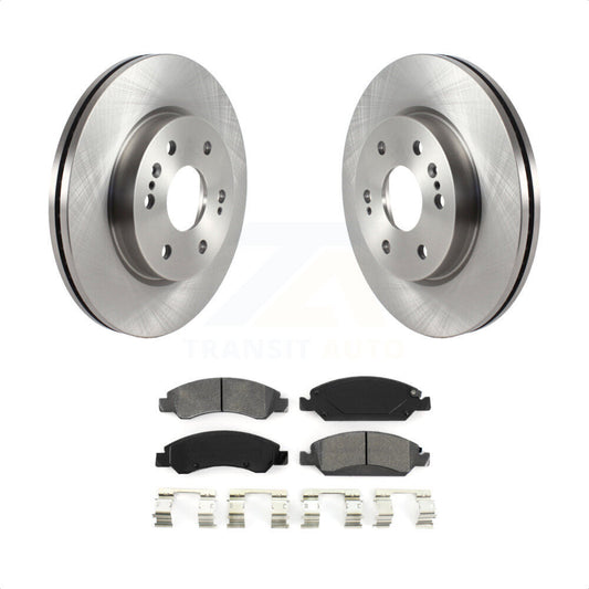 [Avant] Kit de Disque et plaquette (semi-métallique) de frein pour 2019 Chevrolet Silverado 1500 LD avec 4 Piston Caliper K8S-103510 par Transit Auto