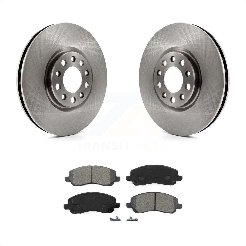 [Avant] Kit de Disque et plaquette (semi-métallique) de frein pour 2017 Jeep Compass avec 305mm Diameter Rotor K8S-103519 par Transit Auto