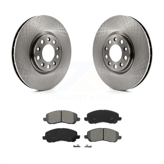 [Avant] Kit de Disque et plaquette (semi-métallique) de frein pour 2017 Jeep Compass avec 305mm Diameter Rotor K8S-103519 par Transit Auto