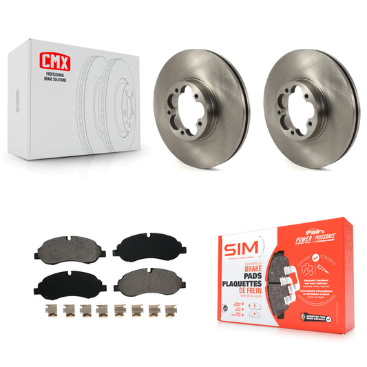 [Avant] Kit de Disque et plaquette (semi-métallique) de frein pour Ford Transit-350 HD K8S-103525