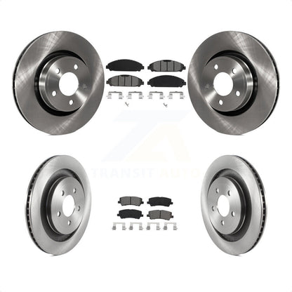 [Avant + Arrière] Kit de Disque et plaquette (semi-métallique) de frein pour 2015 Ford Mustang EcoBoost Premium sans Performance Package K8S-103528 par Transit Auto