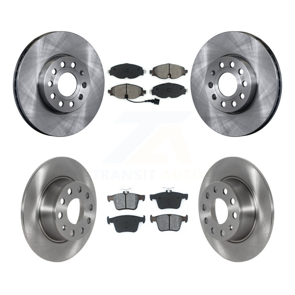 [Avant + Arrière] Kit de Disque et plaquette (semi-métallique) de frein pour Volkswagen Jetta Taos K8S-103529