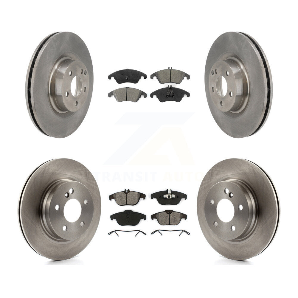 [Avant + Arrière] Kit de Disque et plaquette (semi-métallique) de frein pour 2010-2011 Mercedes-Benz E550 Coupe avec 300mm Diameter Rotor K8S-103530