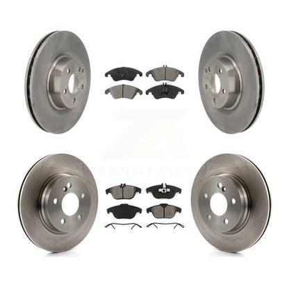 [Avant + Arrière] Kit de Disque et plaquette (semi-métallique) de frein pour 2010-2011 Mercedes-Benz E550 Coupe avec 300mm Diameter Rotor K8S-103530