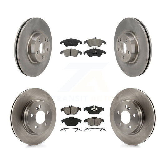 [Avant + Arrière] Kit de Disque et plaquette (semi-métallique) de frein pour 2010-2011 Mercedes-Benz E550 Coupe avec 300mm Diameter Rotor K8S-103530