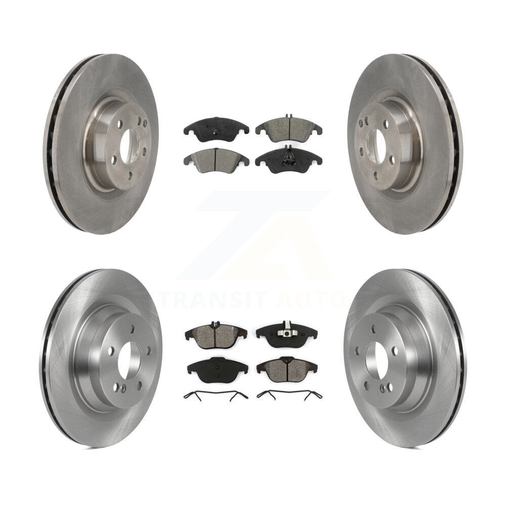 [Avant + Arrière] Kit de Disque et plaquette (semi-métallique) de frein pour 2010-2011 Mercedes-Benz E550 Coupe avec 320mm Diameter Rotor K8S-103531