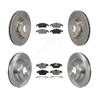 [Avant + Arrière] Kit de Disque et plaquette (semi-métallique) de frein pour 2010-2011 Mercedes-Benz E550 Coupe avec 320mm Diameter Rotor K8S-103531