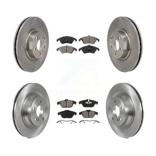[Avant + Arrière] Kit de Disque et plaquette (semi-métallique) de frein pour 2010-2011 Mercedes-Benz E550 Coupe avec 320mm Diameter Rotor K8S-103531