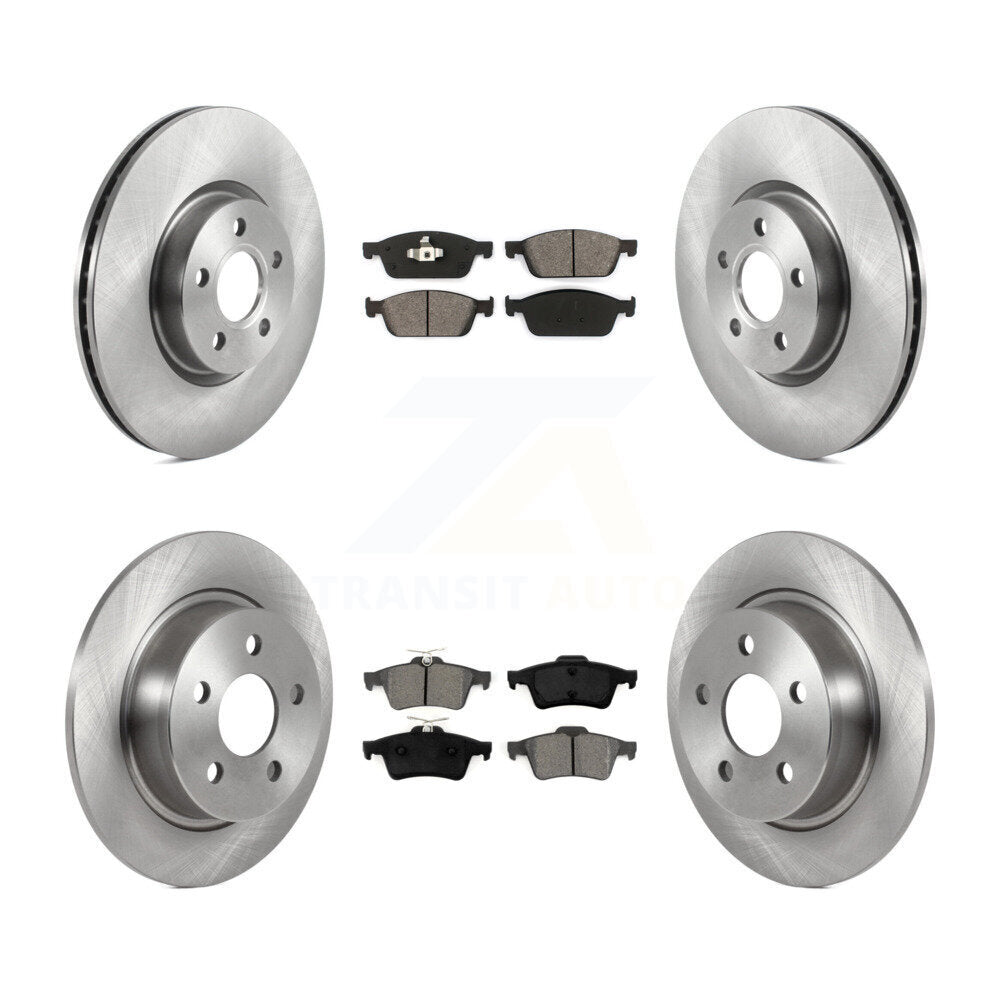 [Avant + Arrière] Kit de Disque et plaquette (semi-métallique) de frein pour Ford Connect K8S-103532