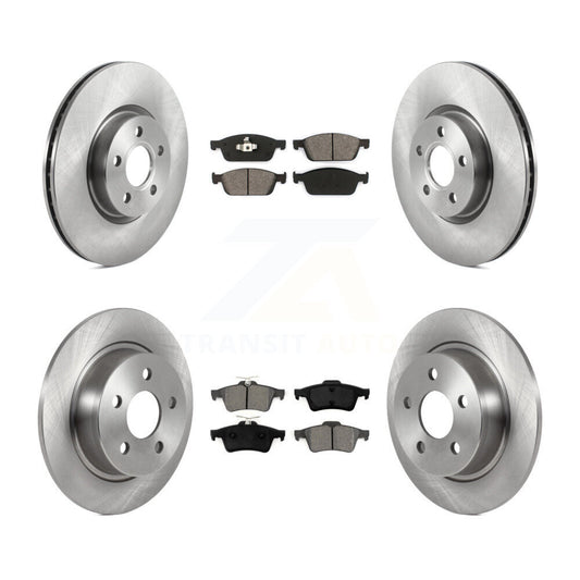 [Avant + Arrière] Kit de Disque et plaquette (semi-métallique) de frein pour Ford Connect K8S-103532