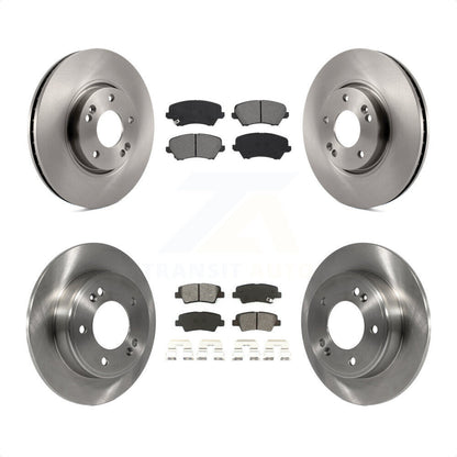 [Avant + Arrière] Kit de Disque et plaquette (semi-métallique) de frein pour 2017 Kia Forte Koup SX K8S-103537 par Transit Auto