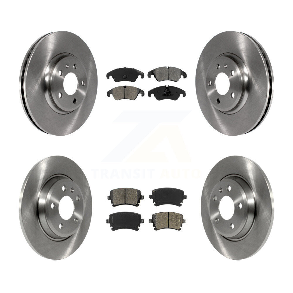 [Avant + Arrière] Kit de Disque et plaquette (semi-métallique) de frein pour 2013 Audi A4 allroad K8S-103538