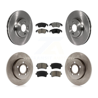 [Avant + Arrière] Kit de Disque et plaquette (semi-métallique) de frein pour 2009 Audi A4 Quattro Sedan Wagon avec 288mm Diameter Rotor K8S-103539