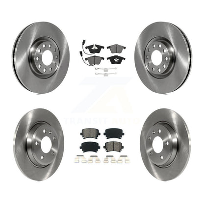 [Avant + Arrière] Kit de Disque et plaquette (semi-métallique) de frein pour 2009 Audi A4 Quattro Convertible avec 300mm Diameter Rotor K8S-103540