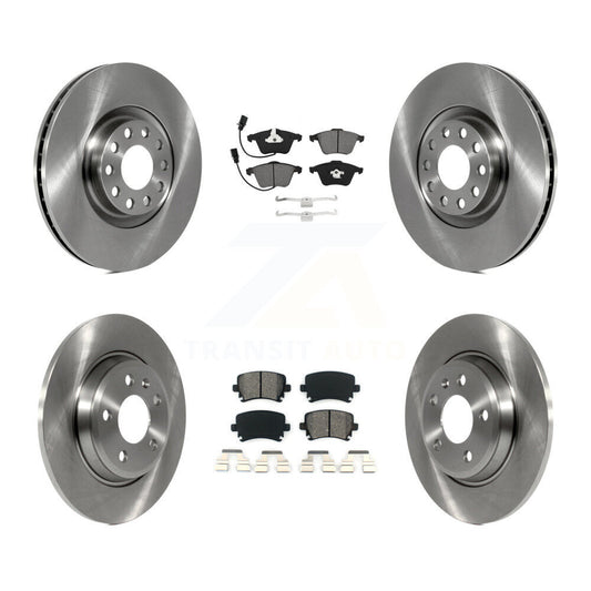 [Avant + Arrière] Kit de Disque et plaquette (semi-métallique) de frein pour 2009 Audi A4 Quattro Convertible avec 300mm Diameter Rotor K8S-103540