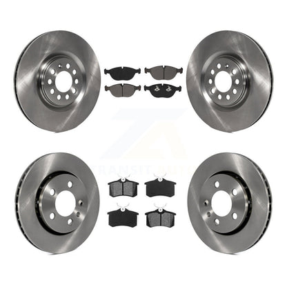 [Avant + Arrière] Kit de Disque et plaquette (semi-métallique) de frein pour 2006 Audi TT Quattro 3.2L avec 256mm Diameter Rotor K8S-103541