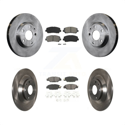 [Avant + Arrière] Kit de Disque et plaquette (semi-métallique) de frein pour 2015 Mazda CX-5 avec Electric Parking K8S-103545 par Transit Auto