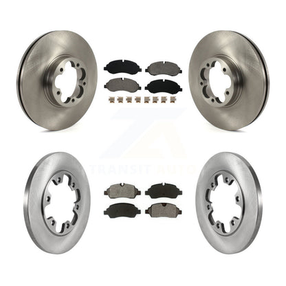 [Avant + Arrière] Kit de Disque et plaquette (semi-métallique) de frein pour 2015-2019 Ford Transit-350 HD avec 6 Lug Wheels K8S-103554