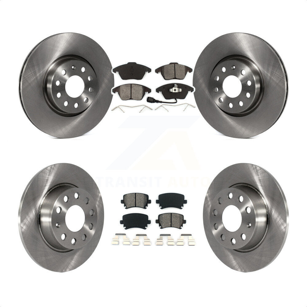[Avant + Arrière] Kit de Disque et plaquette (semi-métallique) de frein pour 2011 Volkswagen GTI K8S-103556 par Transit Auto