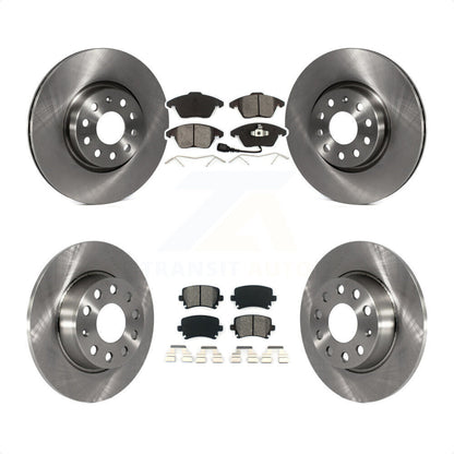 [Avant + Arrière] Kit de Disque et plaquette (semi-métallique) de frein pour 2011 Volkswagen GTI K8S-103556 par Transit Auto