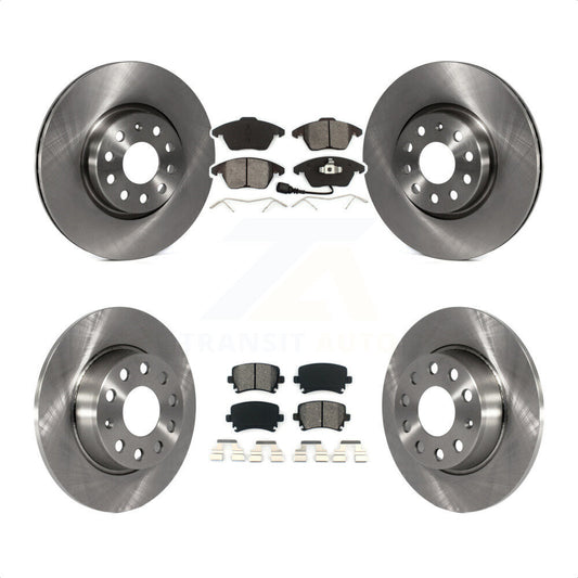 [Avant + Arrière] Kit de Disque et plaquette (semi-métallique) de frein pour 2011 Volkswagen GTI K8S-103556 par Transit Auto