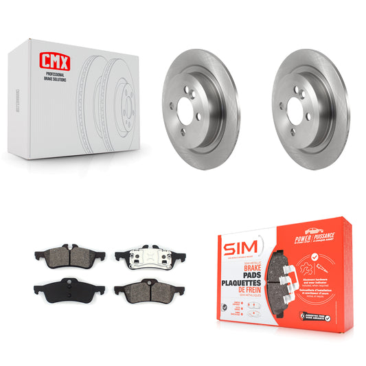 [Arrière] Kit de Disque et plaquette (semi-métallique) de frein pour 2007-2008 Mini Cooper Convertible avec 280mm Diameter Rotor K8S-103561