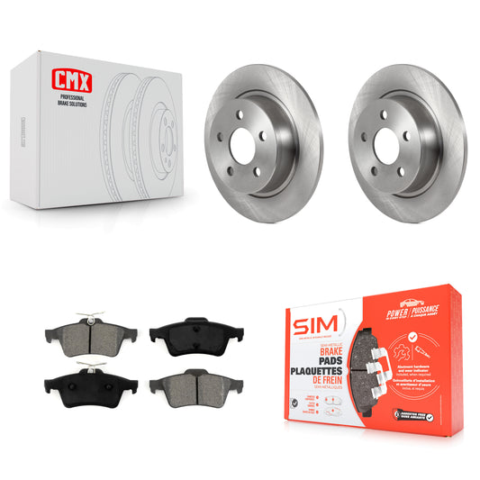 [Arrière] Kit de Disque et plaquette (semi-métallique) de frein pour Ford Connect K8S-103563