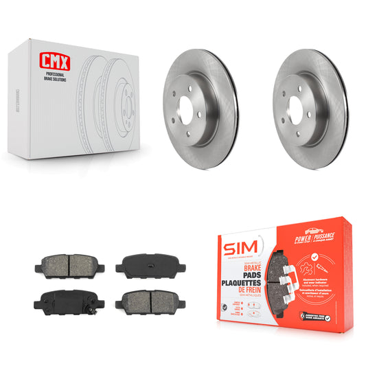 [Arrière] Kit de Disque et plaquette (semi-métallique) de frein pour Nissan Rogue Sport LEAF Qashqai K8S-103564