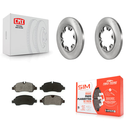 [Arrière] Kit de Disque et plaquette (semi-métallique) de frein pour 2015-2019 Ford Transit-350 HD avec 6 Lug Wheels K8S-103565