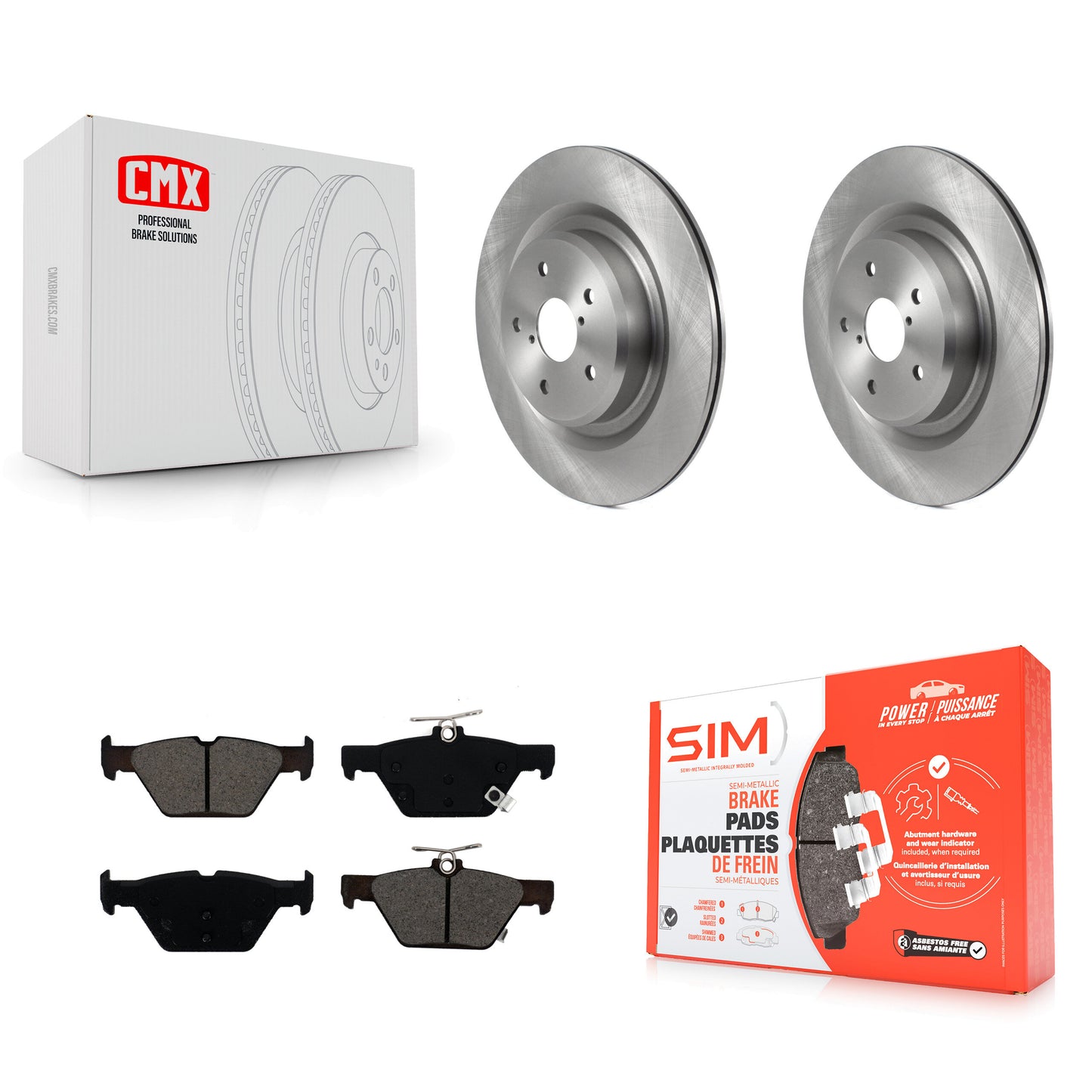[Arrière] Kit de Disque et plaquette (semi-métallique) de frein pour 2019-2022 Subaru Ascent K8S-103568