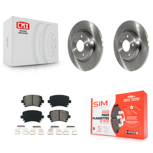 [Arrière] Kit de Disque et plaquette (semi-métallique) de frein pour 2009 Audi A4 Quattro Convertible avec 300mm Diameter Rotor K8S-103575
