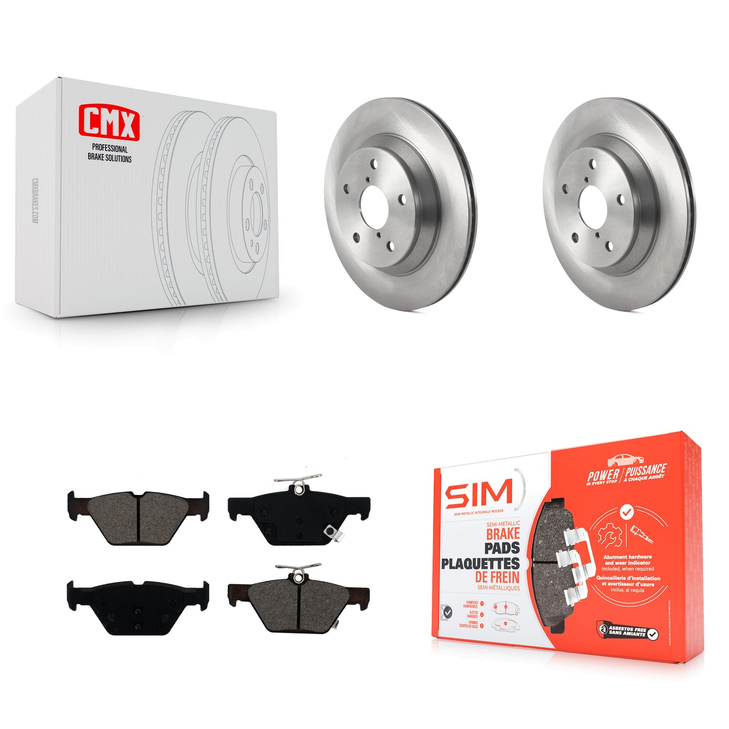 [Arrière] Kit de Disque et plaquette (semi-métallique) de frein pour Subaru Forester K8S-103578