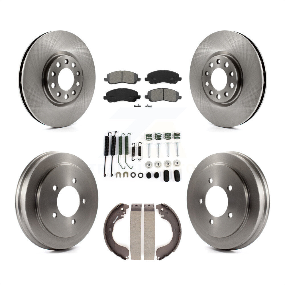 [Avant + Arrière] Kit de Disque et plaquette (semi-métallique) de frein pour 2017 Jeep Compass rear brakes avec 305mm Diameter Rotor K8S-103581 par Transit Auto