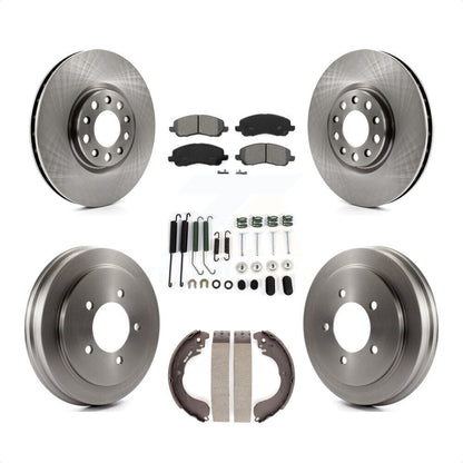 [Avant + Arrière] Kit de Disque et plaquette (semi-métallique) de frein pour 2017 Jeep Compass rear brakes avec 305mm Diameter Rotor K8S-103581 par Transit Auto