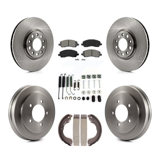 [Avant + Arrière] Kit de Disque et plaquette (semi-métallique) de frein pour 2017 Jeep Compass rear brakes avec 305mm Diameter Rotor K8S-103581 par Transit Auto