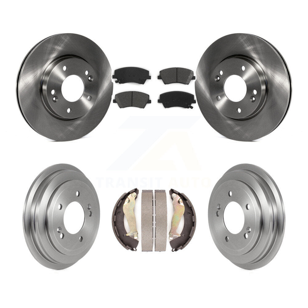 [Avant + Arrière] Kit de Disque et plaquette (semi-métallique) de frein pour Hyundai Elantra K8S-103583