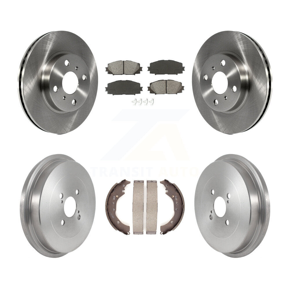 [Avant + Arrière] Kit de Disque et plaquette (semi-métallique) de frein pour Toyota Prius C Scion iQ K8S-103584
