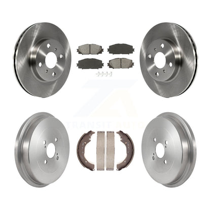 [Avant + Arrière] Kit de Disque et plaquette (semi-métallique) de frein pour Toyota Prius C Scion iQ K8S-103584