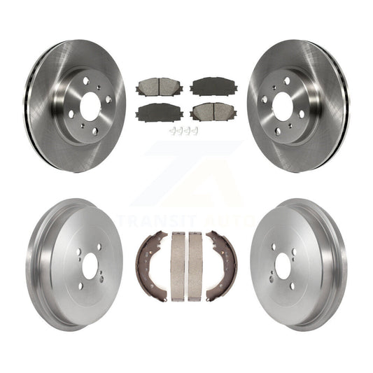 [Avant + Arrière] Kit de Disque et plaquette (semi-métallique) de frein pour Toyota Prius C Scion iQ K8S-103584